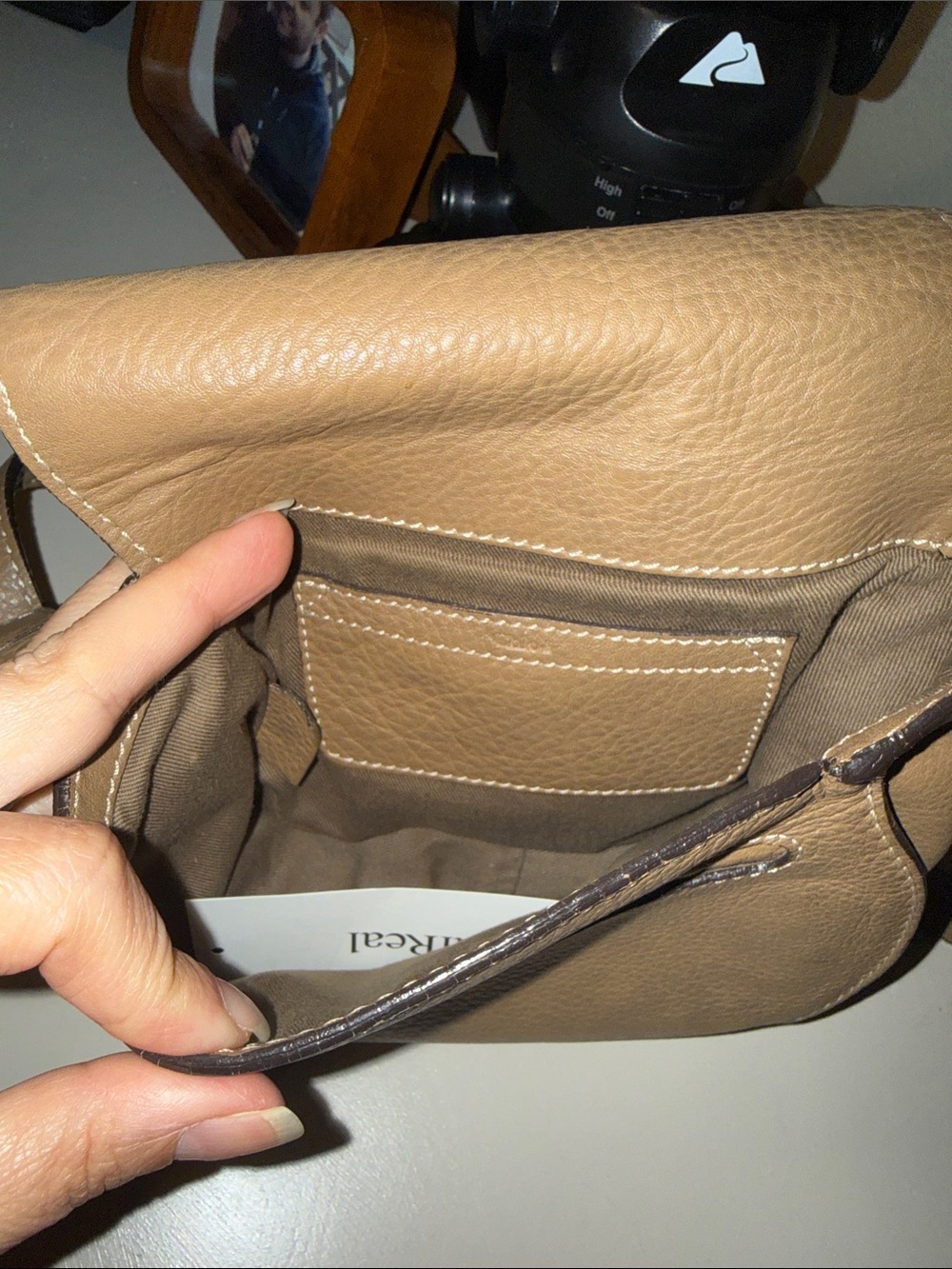 Chloe soft leather Small Saddle Bag in Brown - Picture 6 of 10